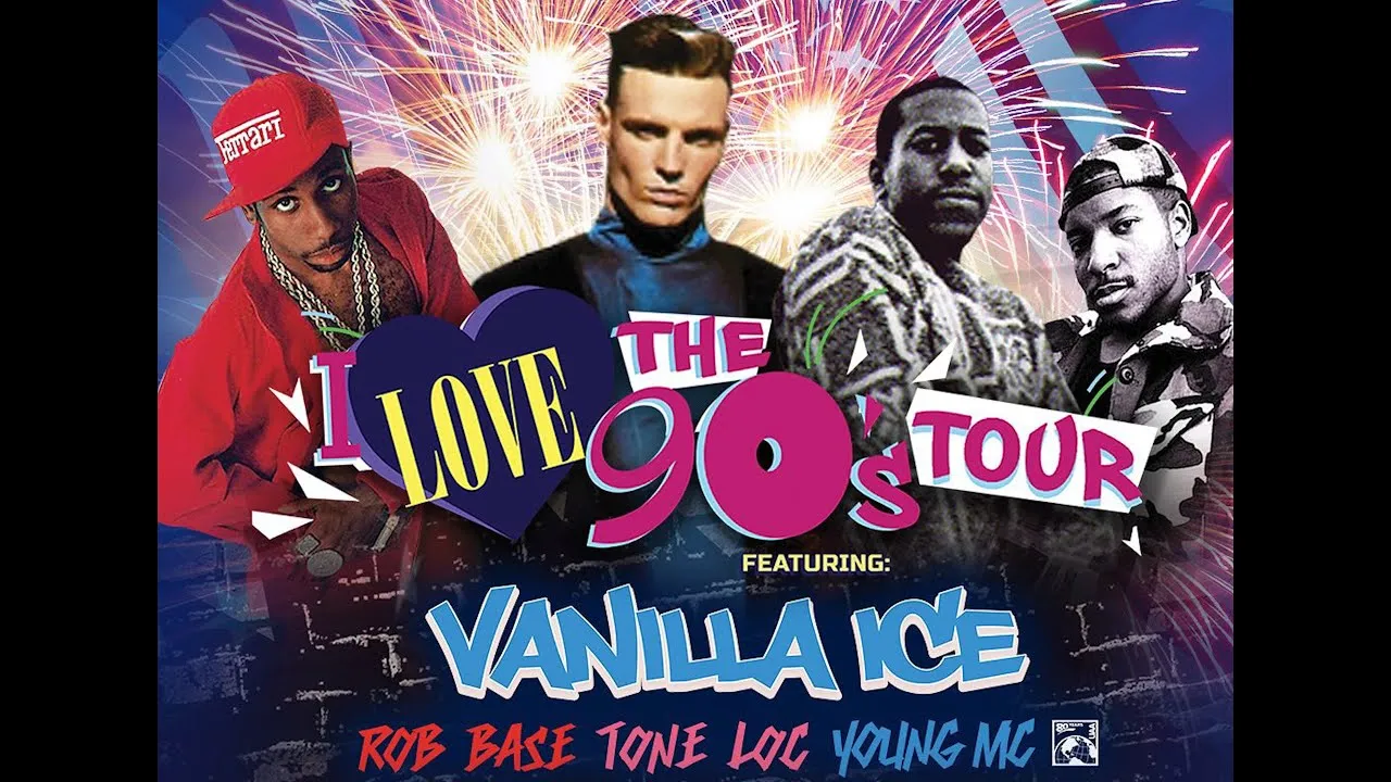 I Love The 90&#8217;s Tour: Vanilla Ice, Tone Loc, Rob Base &amp; Young MC